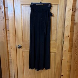 Blu Sage Black Pants with Sparkle Detail